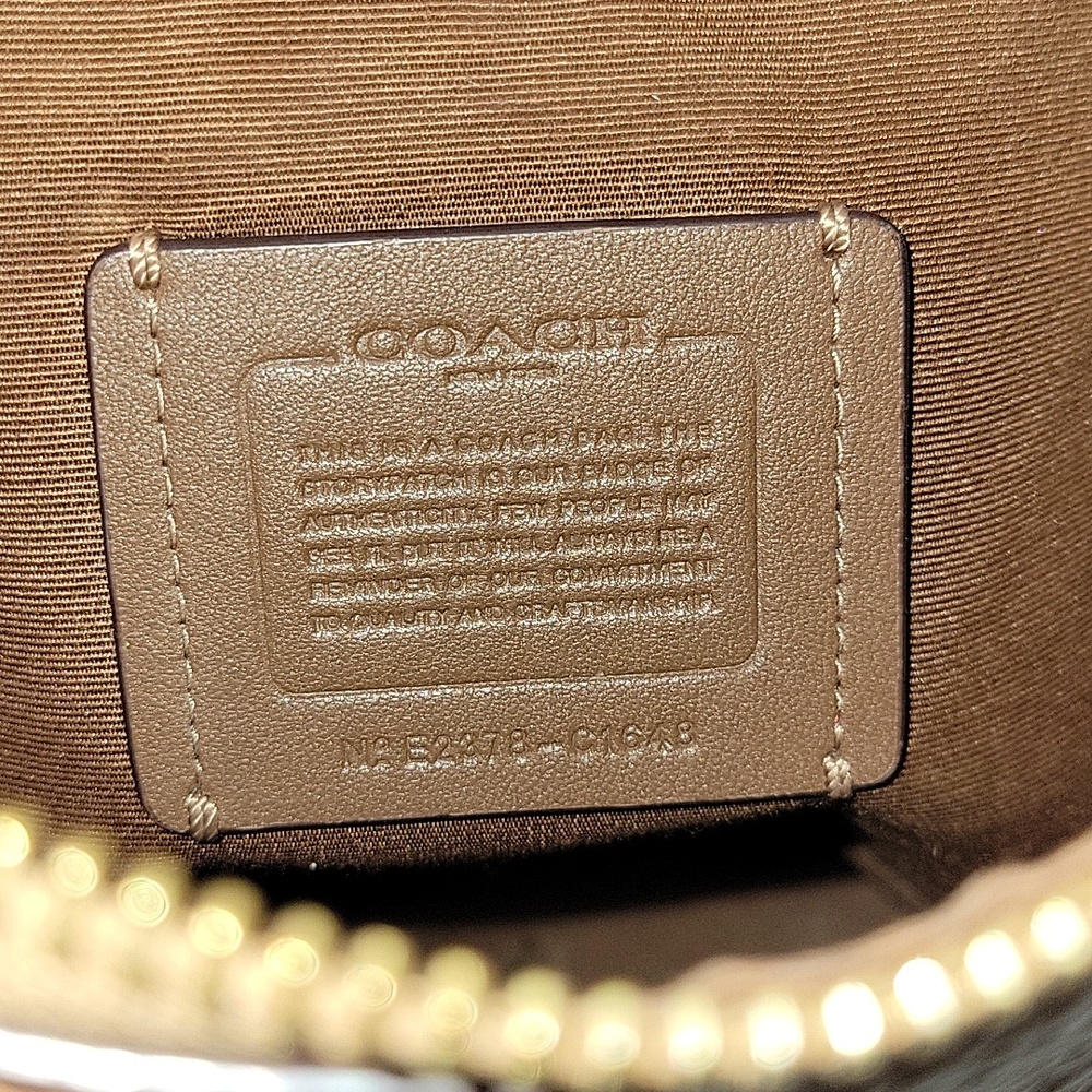 Coach Ellie File Tan Pebble Leather Crossbody Shoulder Bag C1648 - Picture 16 of 16
